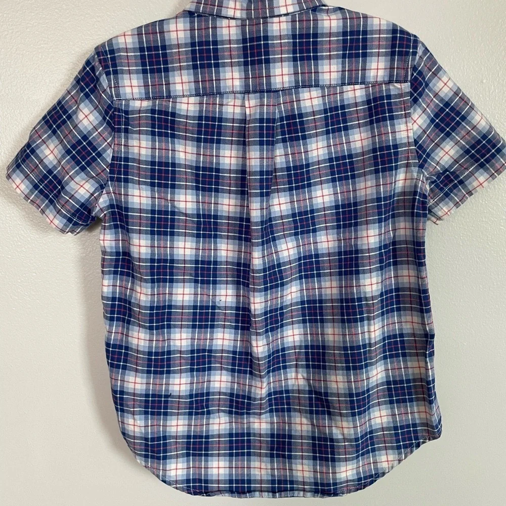 Ralph Lauren Blue and Red Plaid Shirt button down size 5
